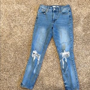 old navy power straight high rise jeans